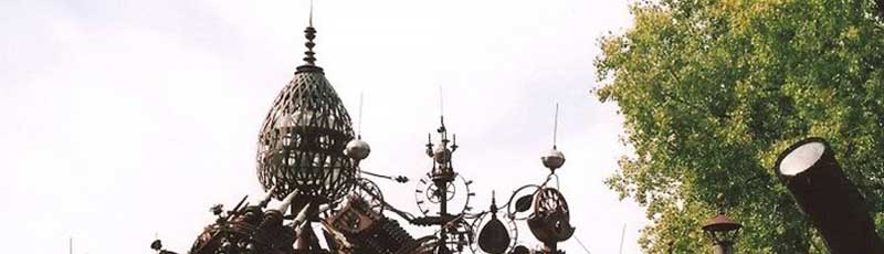 Enormous metal sculpture