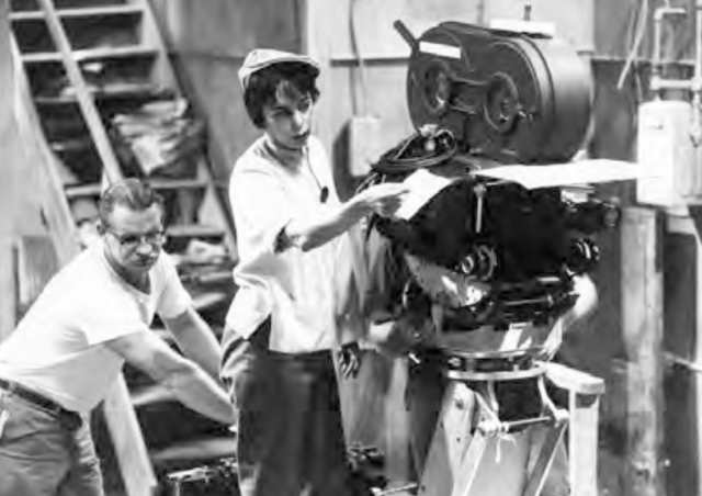 Shirley Clarke: Director Shirley Clarke behind the camera directing The Connection