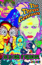 Psychedelic DVD cover for the Three Geniuses