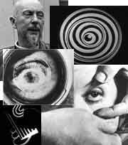 Collage of film stills from avant-garde and experimental films