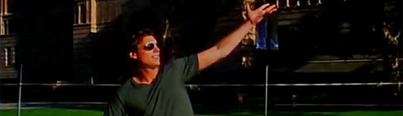 Man wearing sunglasses exploring the San Fernando Valley