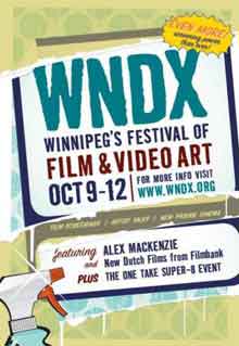 WNDX Festival Of Film And Video Art featuring a bottle of cleaning spray