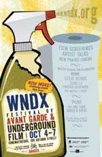WNDX Underground Film Festival WNDX Underground Film Festival poster featuring a drawing of a spray bottle