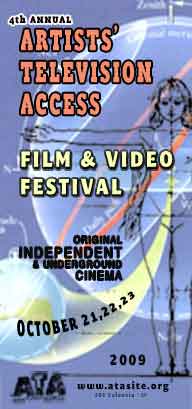 ATA Film & Video Festival Film festival poster featuring a drawing of a woman