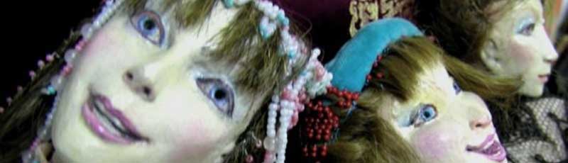 Creepy female mannequin faces
