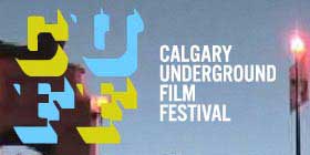 Calgary Underground Film Festival Logo for the Calgary Underground Film Festival featuring an urban evening sky