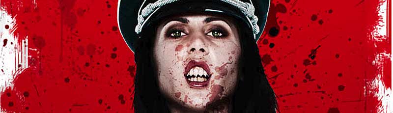 Lady Nazi with blood on her face