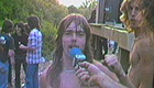 Heavy metal dude at an outdoor picnic