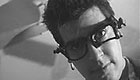 Beatnik wearing glasses