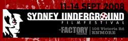 Sydney Underground Film Festival logo featuring a scene from Un Chien Andalou