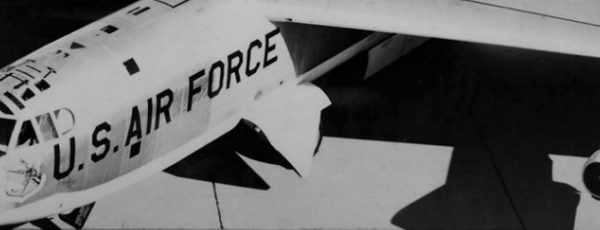 A U.S. Air Force bomber waits on the tarmac