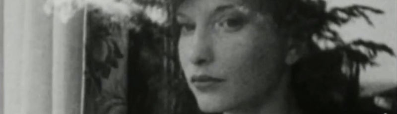 Maya Deren stares out the window in her iconic portrait