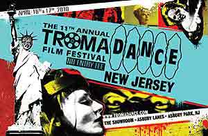 Film festival poster featuring the Toxic Avenger as the Statue of Liberty