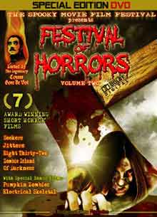 Festival of Horrors: Volume Two DVD cover featuring a bloody axe