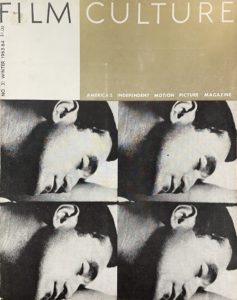 Film Culture cover to issue 31 featuring frames from Andy Warhol's Sleep