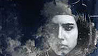 Woman with face obscured by fog