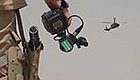 Soldier holding a camcorder