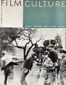 Cover to Film Culture issue 25 featuring John Ford directing