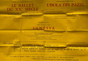 Poster for the 1961 Spoleto Festival that includes films from the New American Cinema