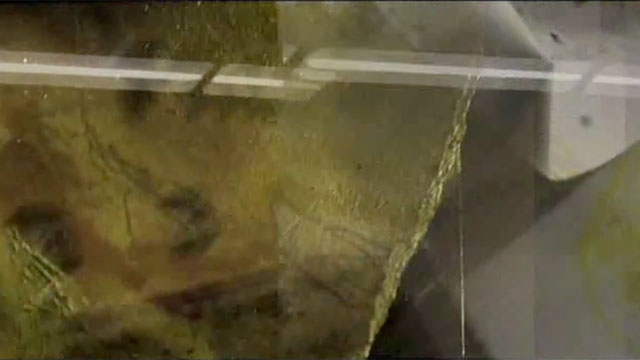 Abstract experimental film still featuring the color yellow