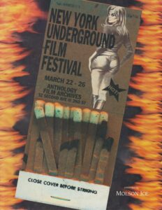 Program cover to the 1995 New York Underground Film Festival